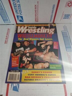 Inside Wrestling Magazine August 1998 Wrestlemania WWF Stone Cold Tyson ~ Cb51
